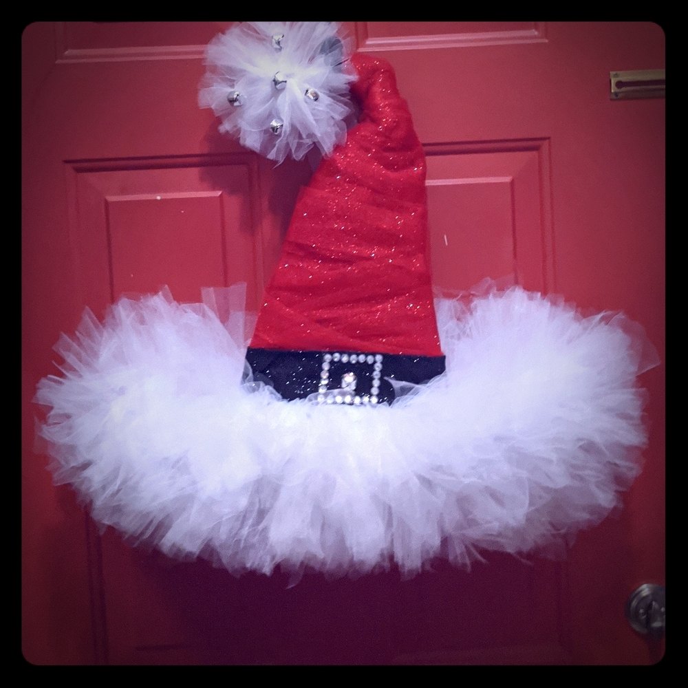 Santa Hat Wreath